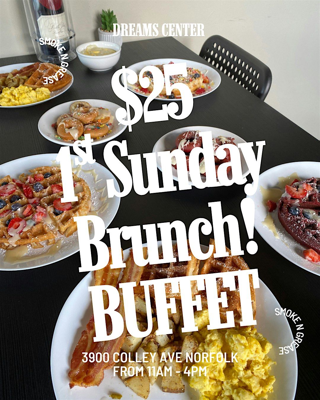 1st Sunday $25 Brunch Buffet