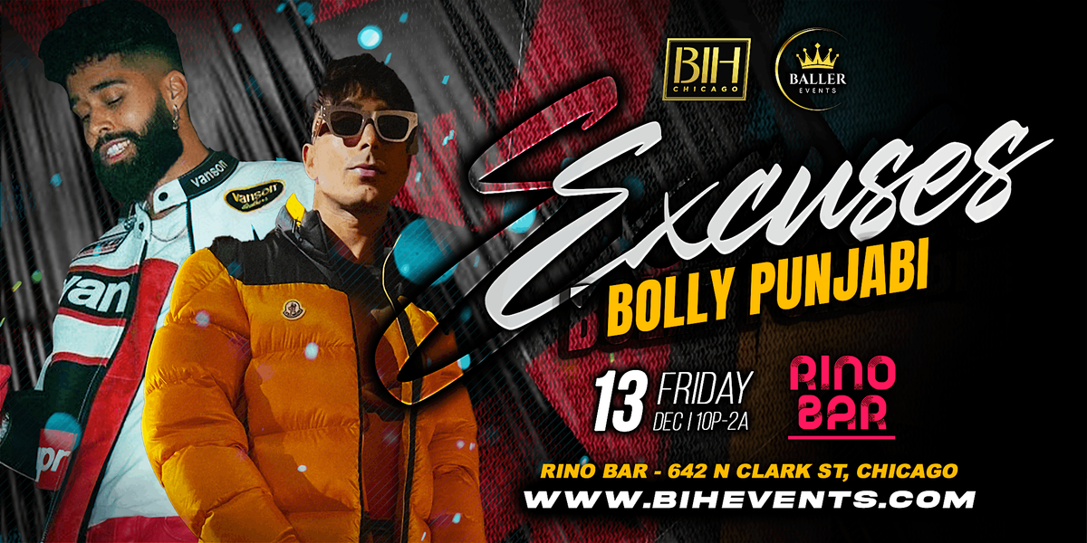 Excuses: A Bollywood Punjabi XMAS Party @ Rino Bar Chicago on Dec 13th