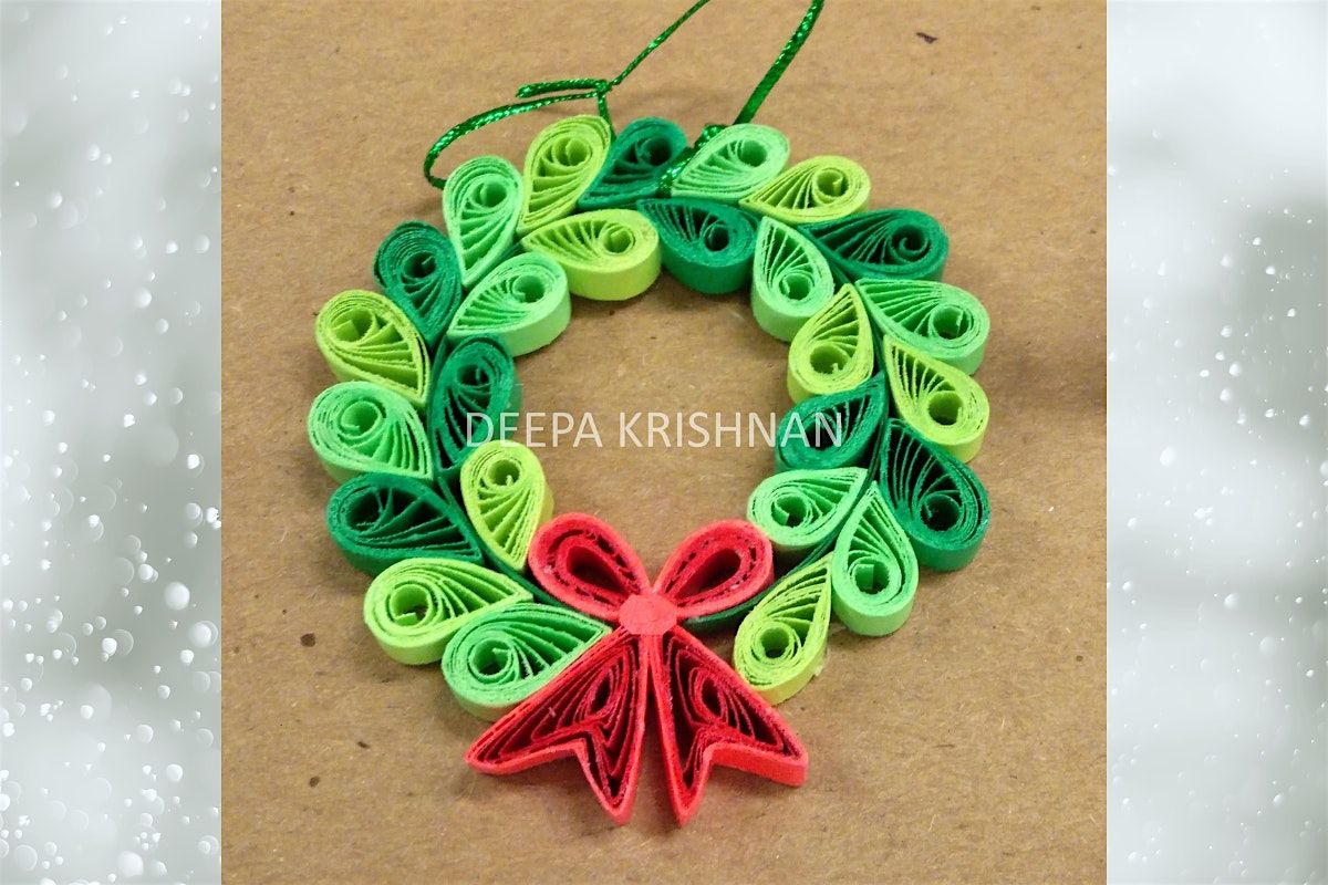 Paper Quilling: Wreath Ornament Workshop