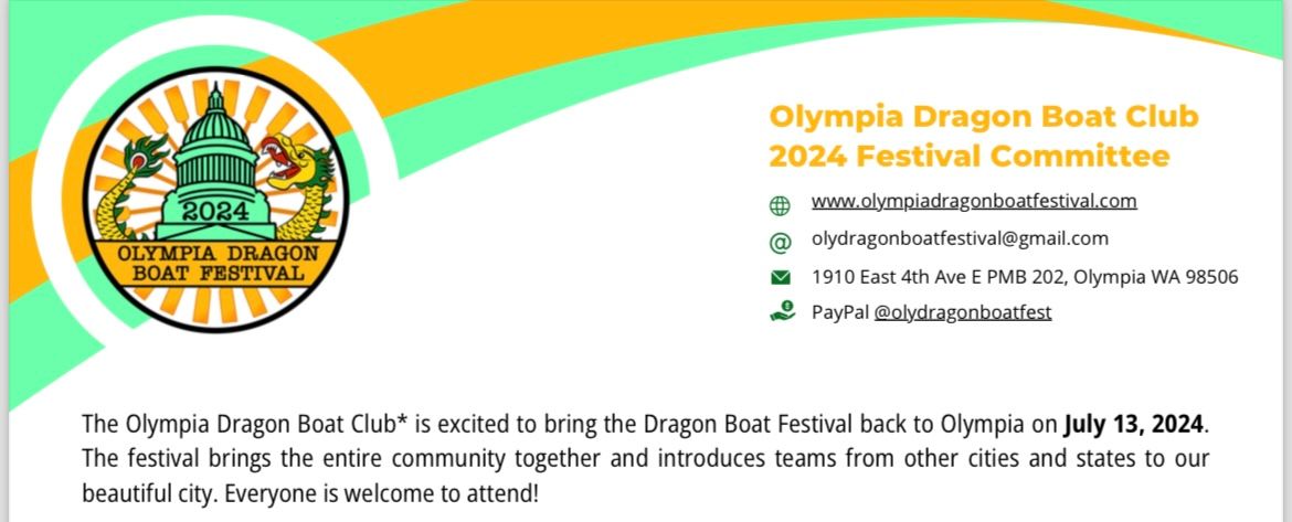 Olympia Dragon Boat Festival on 07\/13!