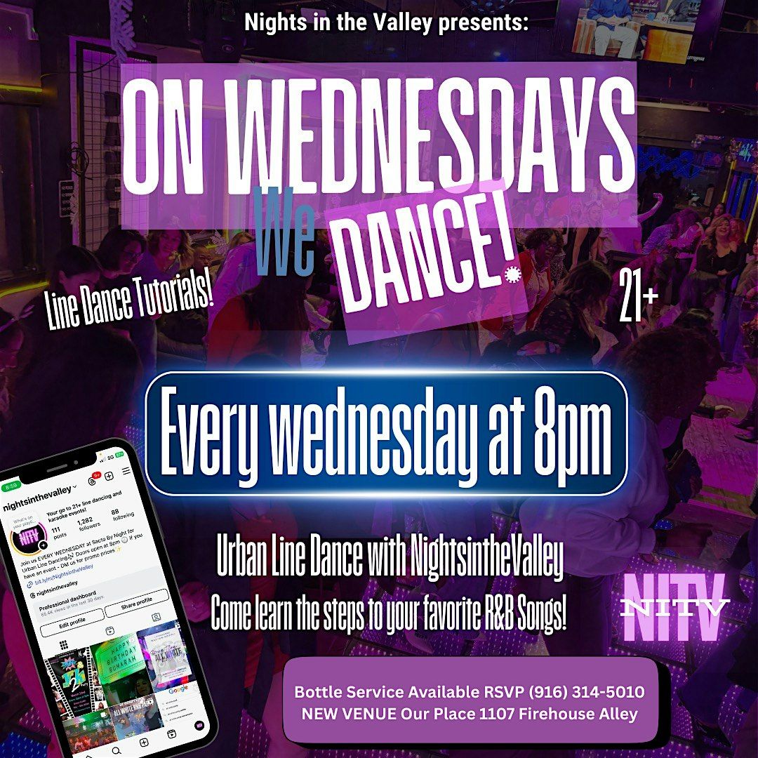 Line Dancing Wednesdays at Our Place \u2013 Dance, Drink, Dine!