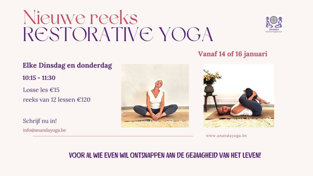 Nieuwe reeks Restorative Yoga