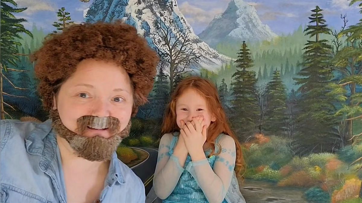 Bob Ross Costume Paint Night!