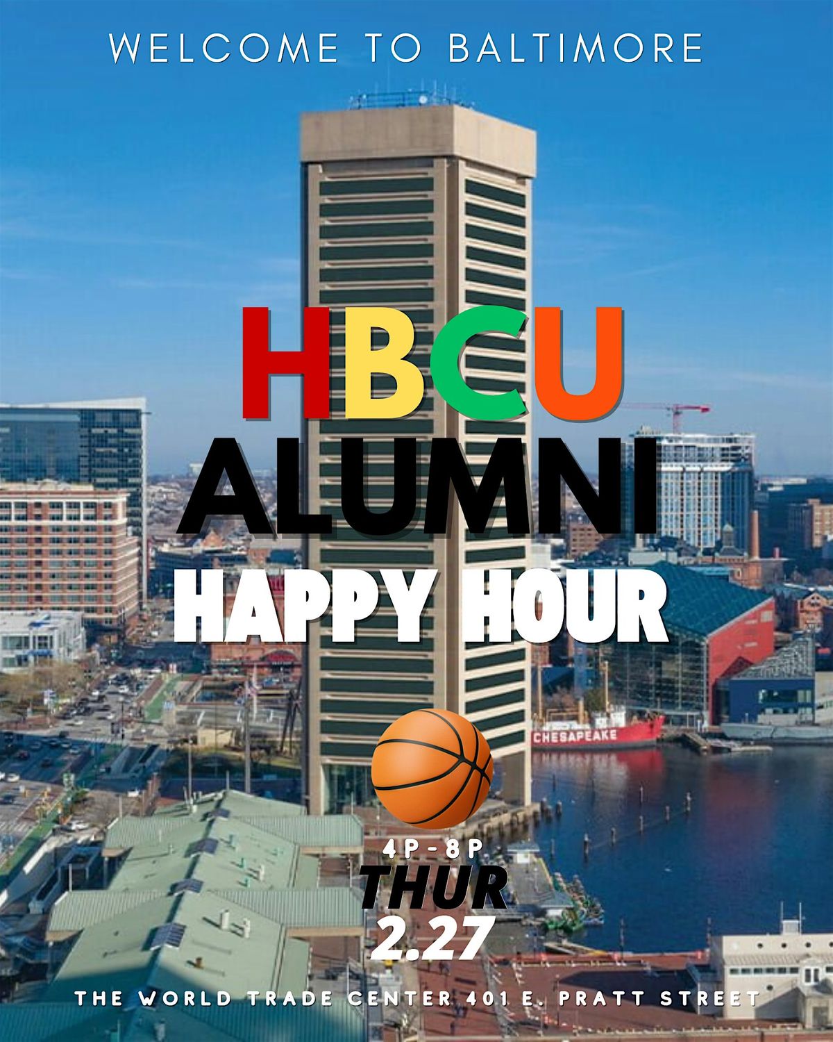 The HBCU ALUMNI Happy Hour\\\\\\ "Welcome to Baltimore"