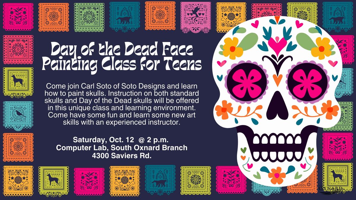 Day of the Dead Face Painting Class for Teens 