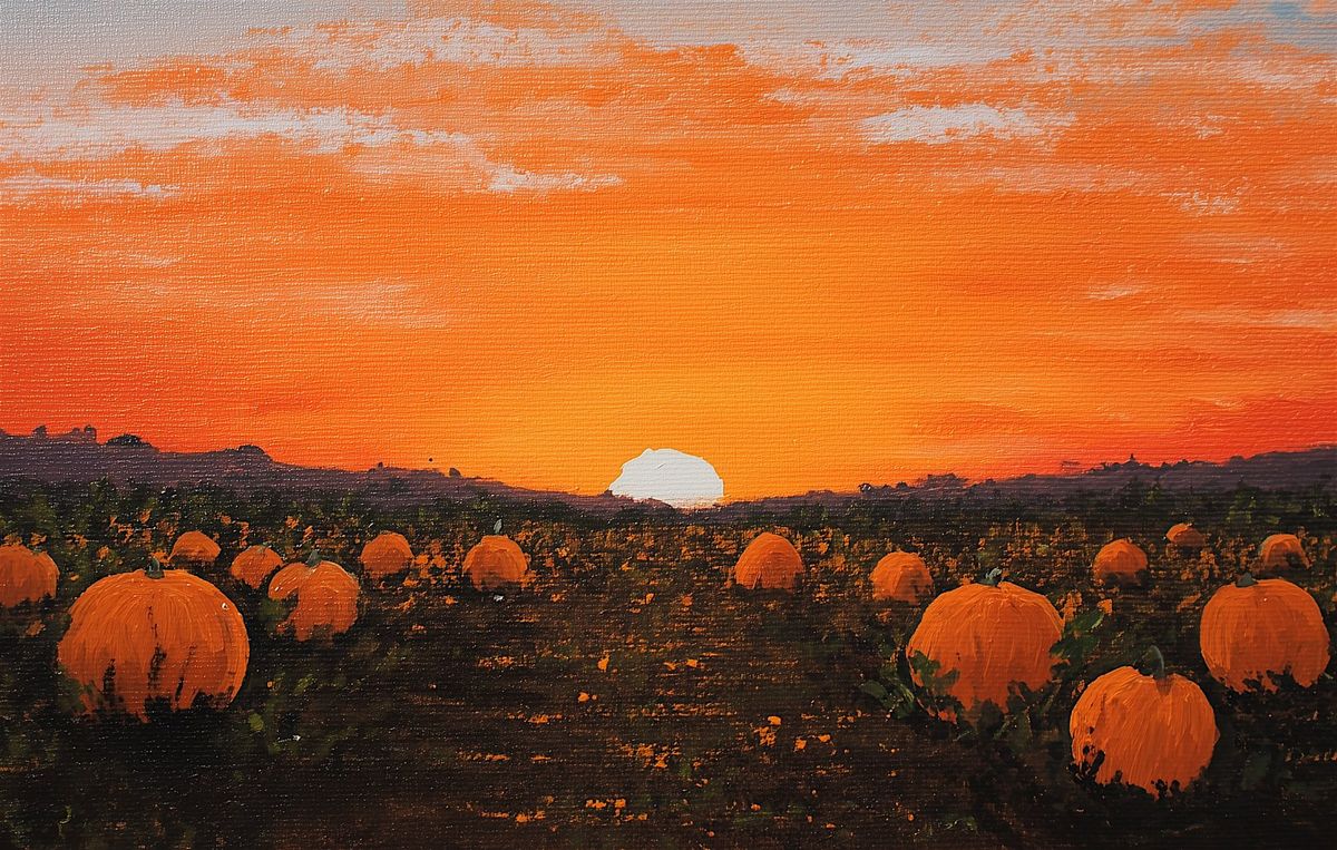 Date Night Paint and Sip - Pumpkin Patch Sunset