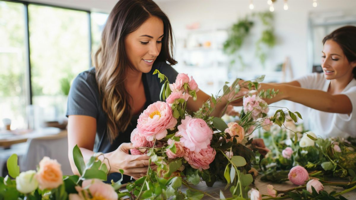 Sip+Assemble Floral Design Workshop @ Trolley Barn (18+)