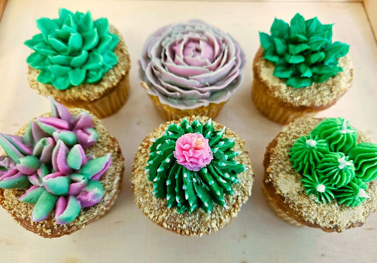 Buttercream Succulents Cupcake Class!
