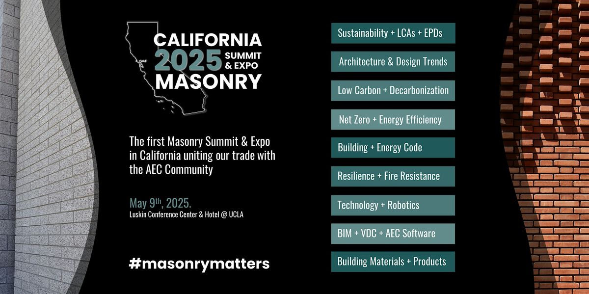 California Masonry Summit & Expo 2025 (CMSE-2025)