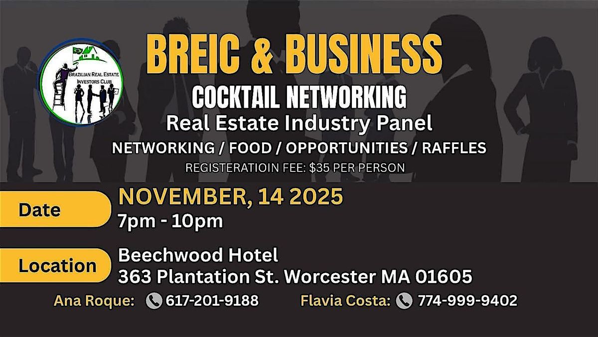 BREIC & Business Cocktail Networking - Real Estate Industry Panel