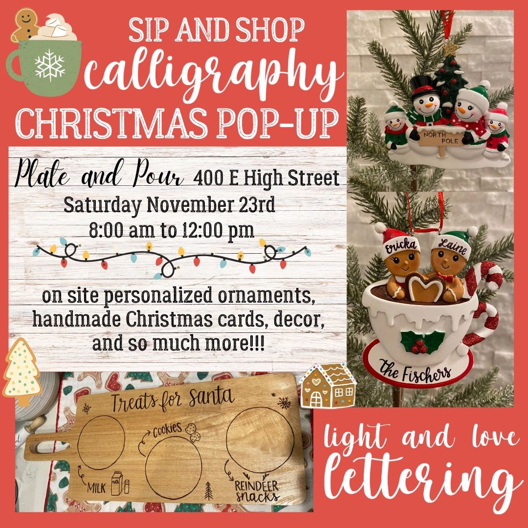 CHRISTMAS SIP & SHOP