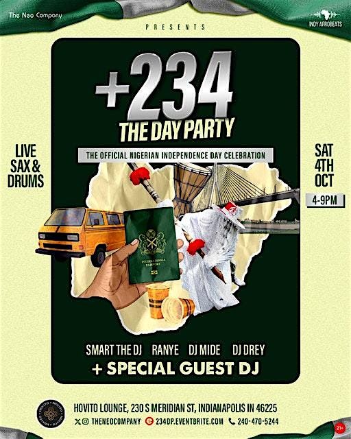 +234: The Day Party || Naija @ 65 {Afrobeats, Amapiano & More}