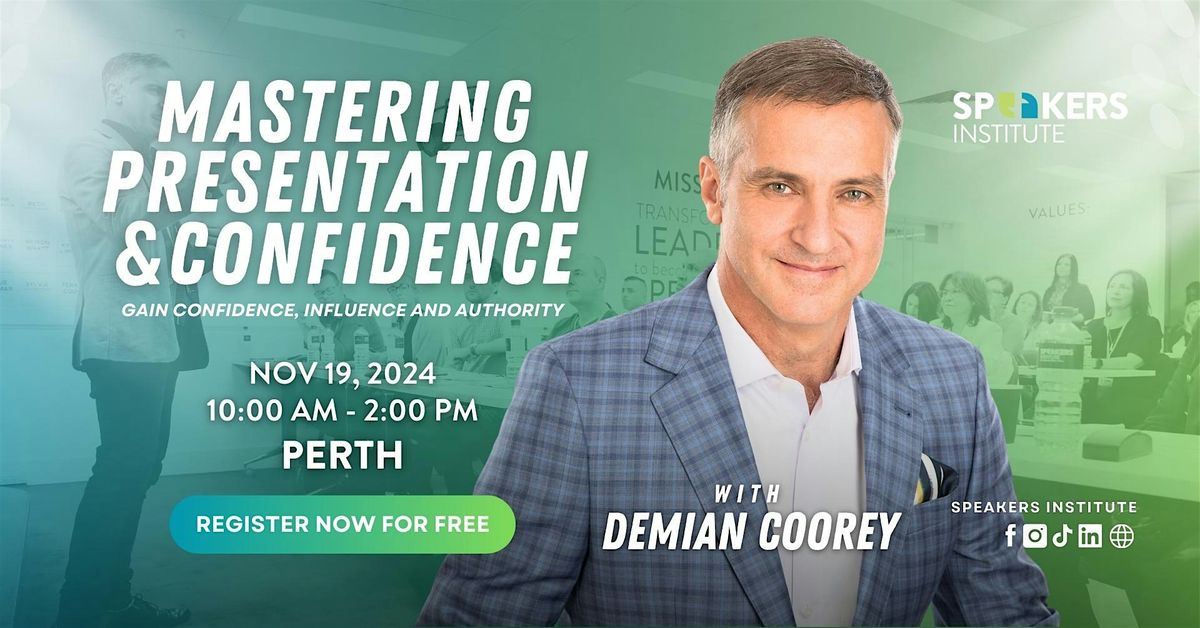 Mastering Presentation and Confidence - November 19, Perth