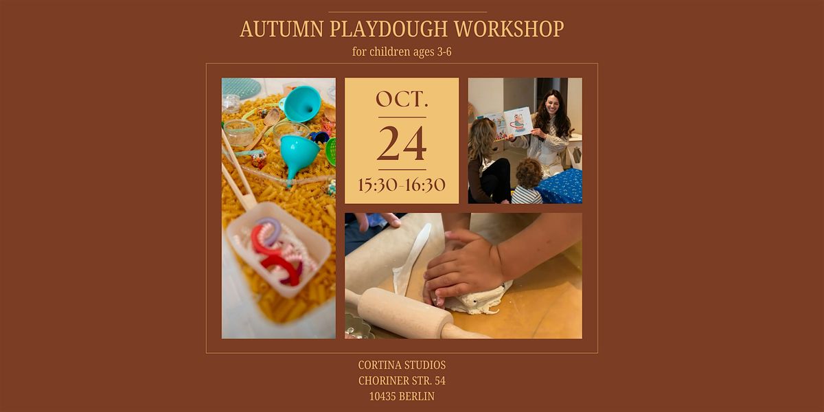 Autumn Playdough: A DIY Workshop for Children Ages 3-6
