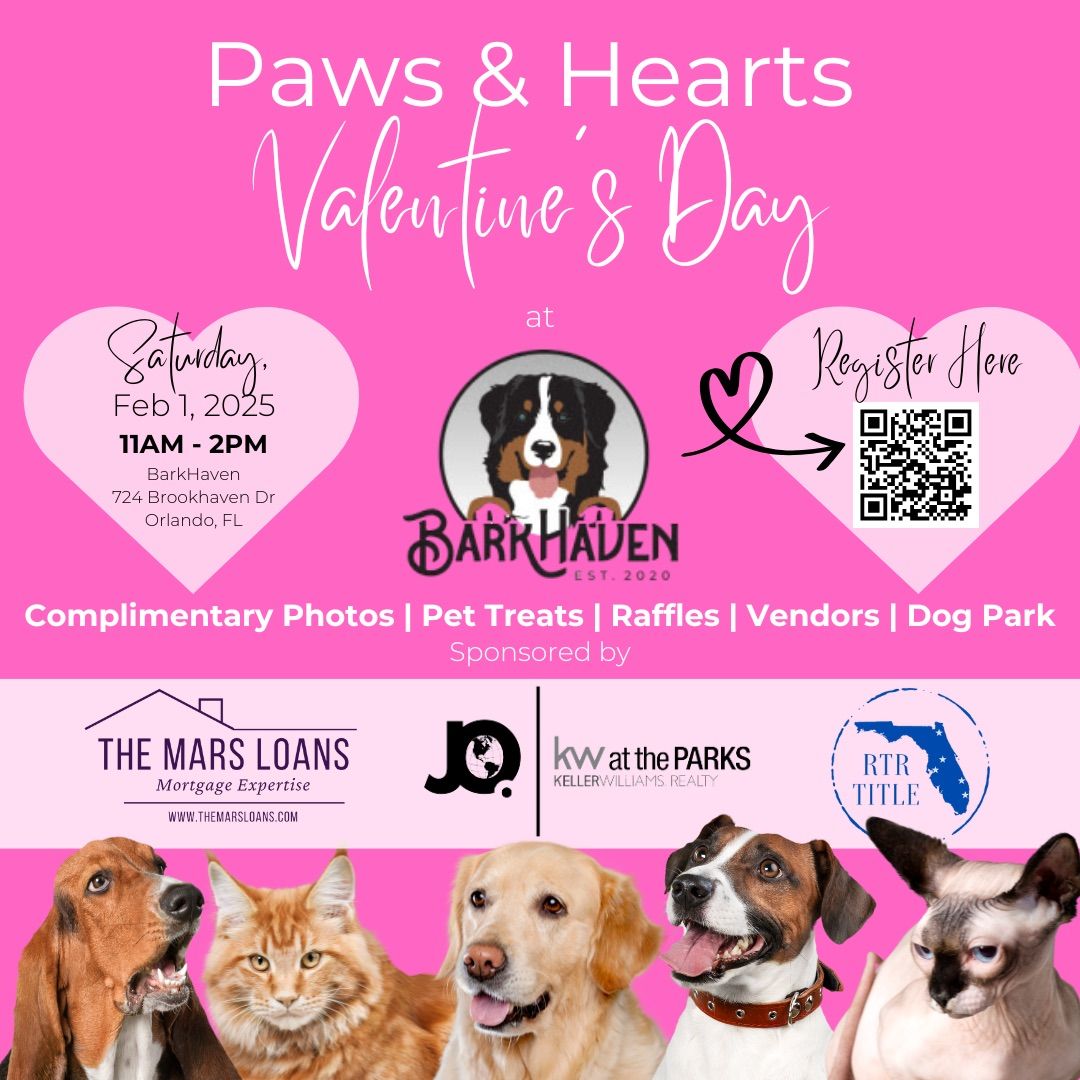 Paws & Hearts Valentine\u2019s Day at BarkHaven