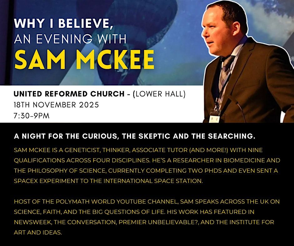 Why I Believe - An evening with Sam Mckee