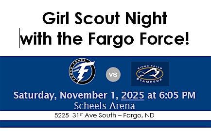 Girl Scout Night with the Fargo Force