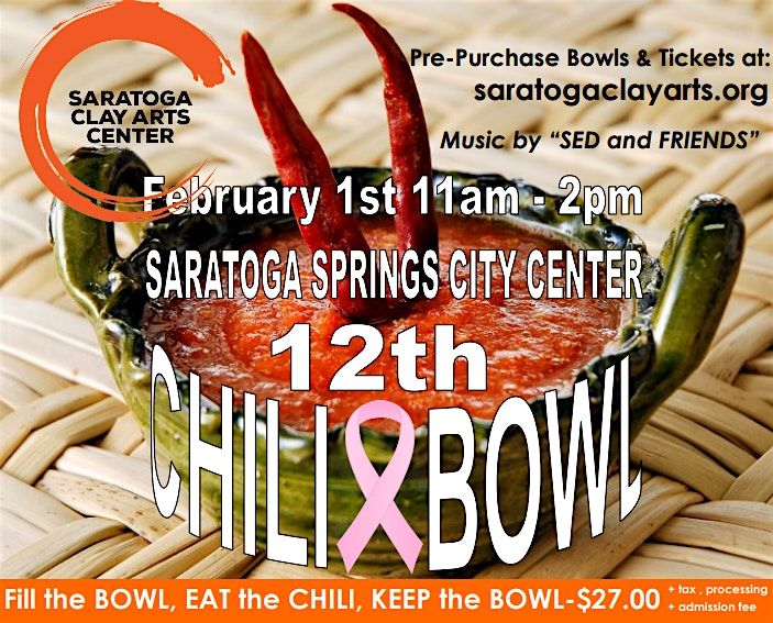 12th Saratoga Clay Arts Chili Bowl Fundraiser