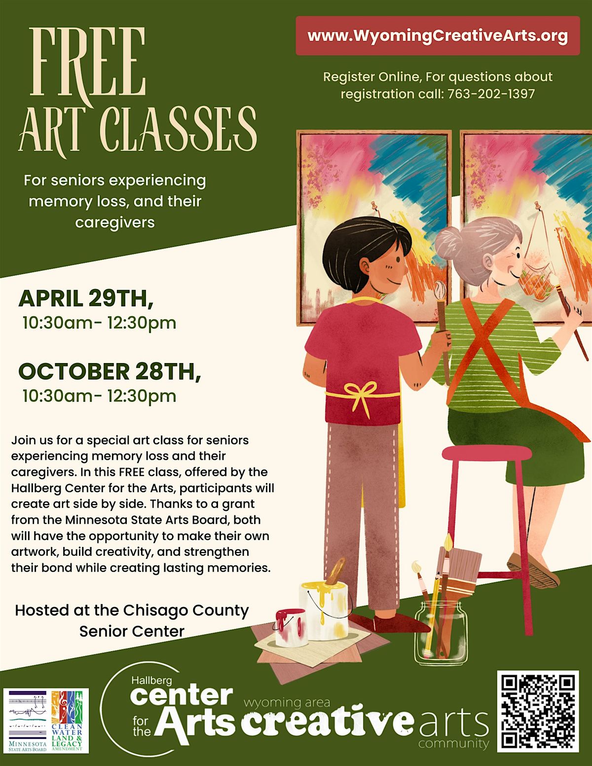 Free Art Classes- For Seniors with Memory Loss -Chisago Senior Center