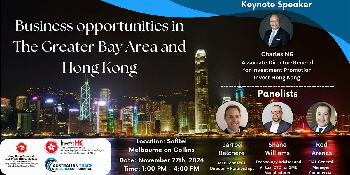 Business opportunities in The Greater Bay Area and Hong Kong