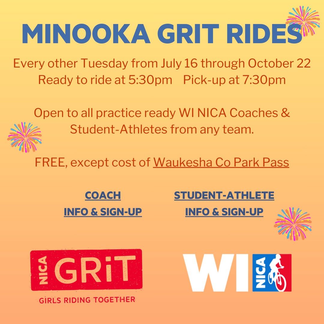 Bi-Weekly GRiT Ride at Minooka Park on Tuesday nights