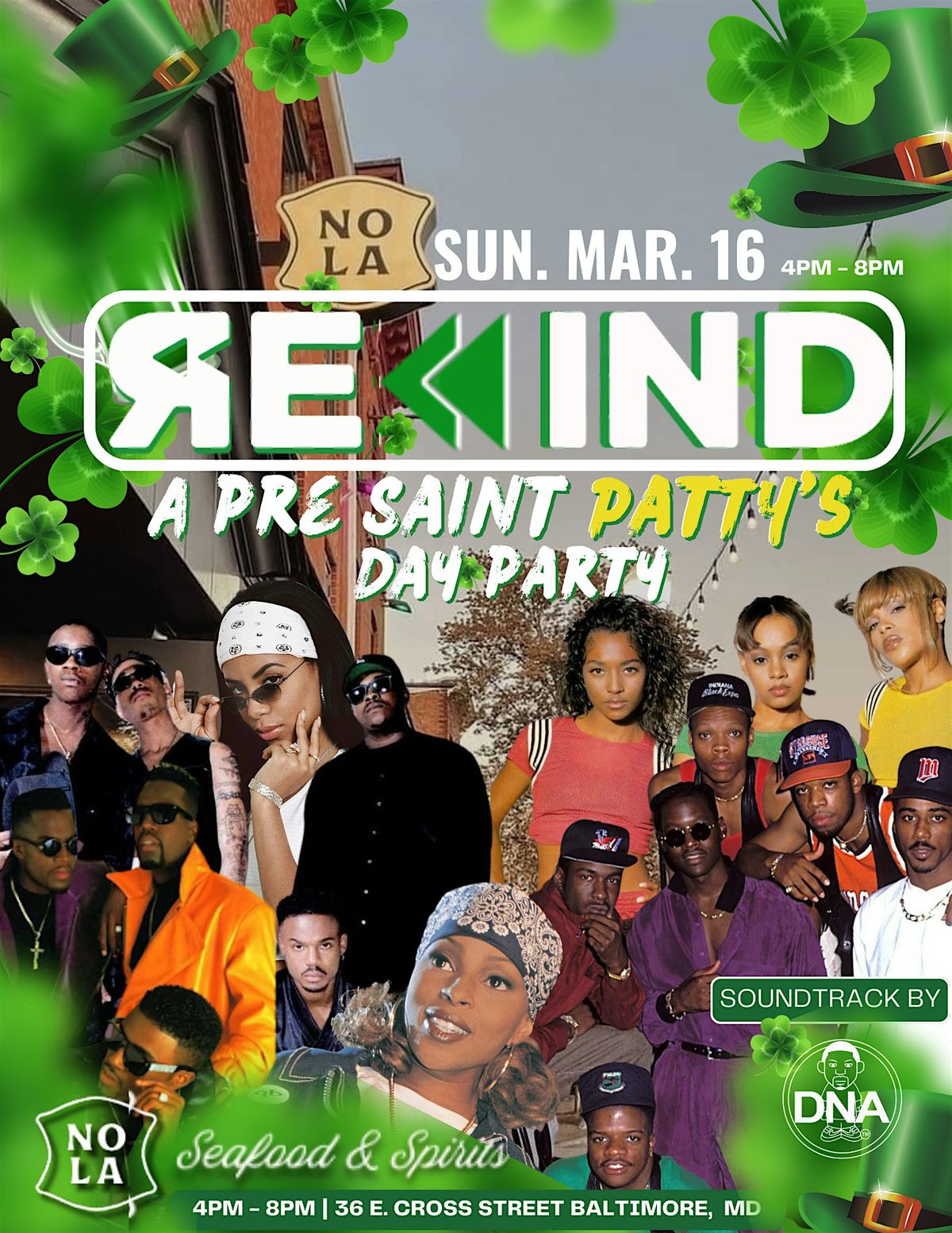 Re\u23ea\ufe0find:  A Pre St. Patty's Day Party @ NOLA SEAFOOD