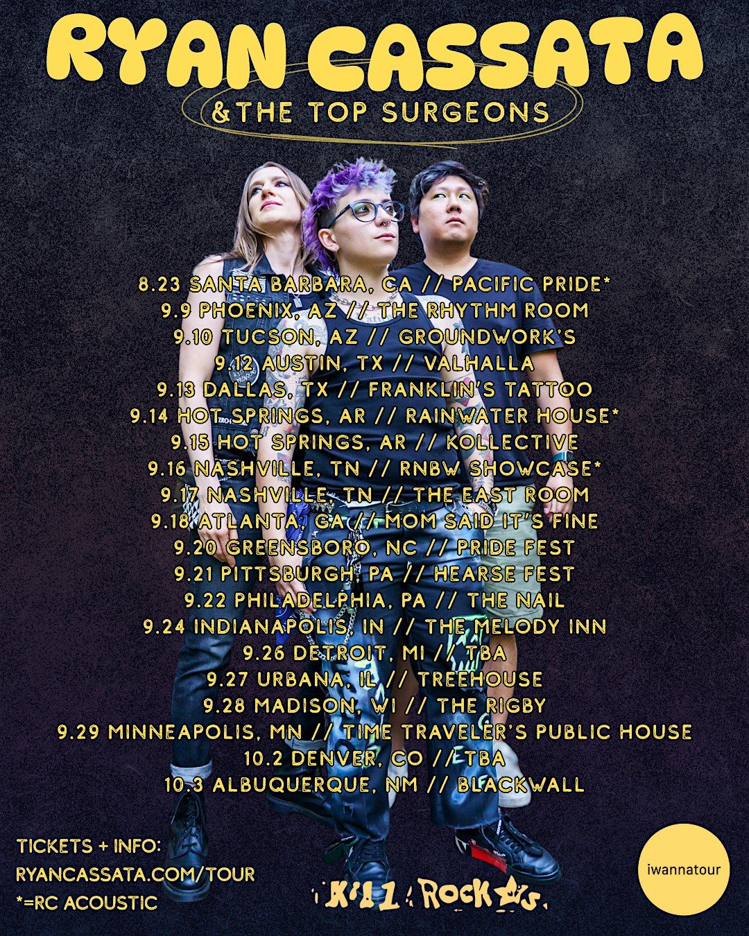 Ryan Cassata, Amrit Kohli, Tiffadelic at Ringwald Theatre (LGBTQ Center)