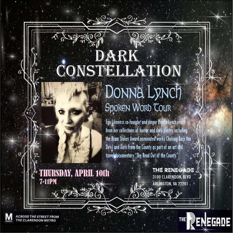 Dark Constellation Presents: Donna Lynch\u2019s Spoken Word Tour continued\u2026  (Ticketed Event)