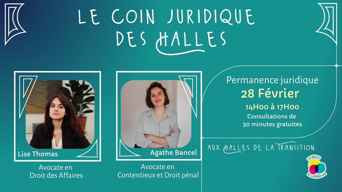 \ud83d\udce2 Le Coin Juridique des Halles \ud83d\udce2