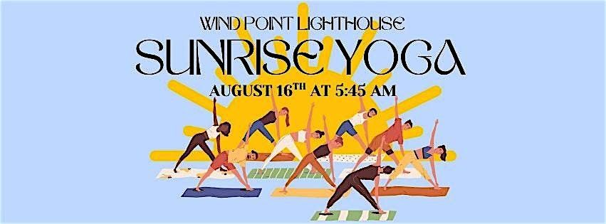 Wind Point Lighthouse Sunrise Yoga