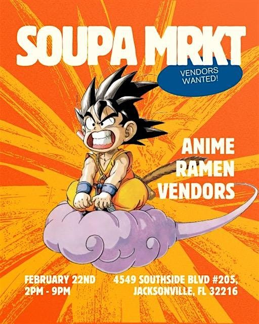 VENDOR APPLICATION: MARCH SOUPA MRKT AT SOUPA NOODLE BAR JAX