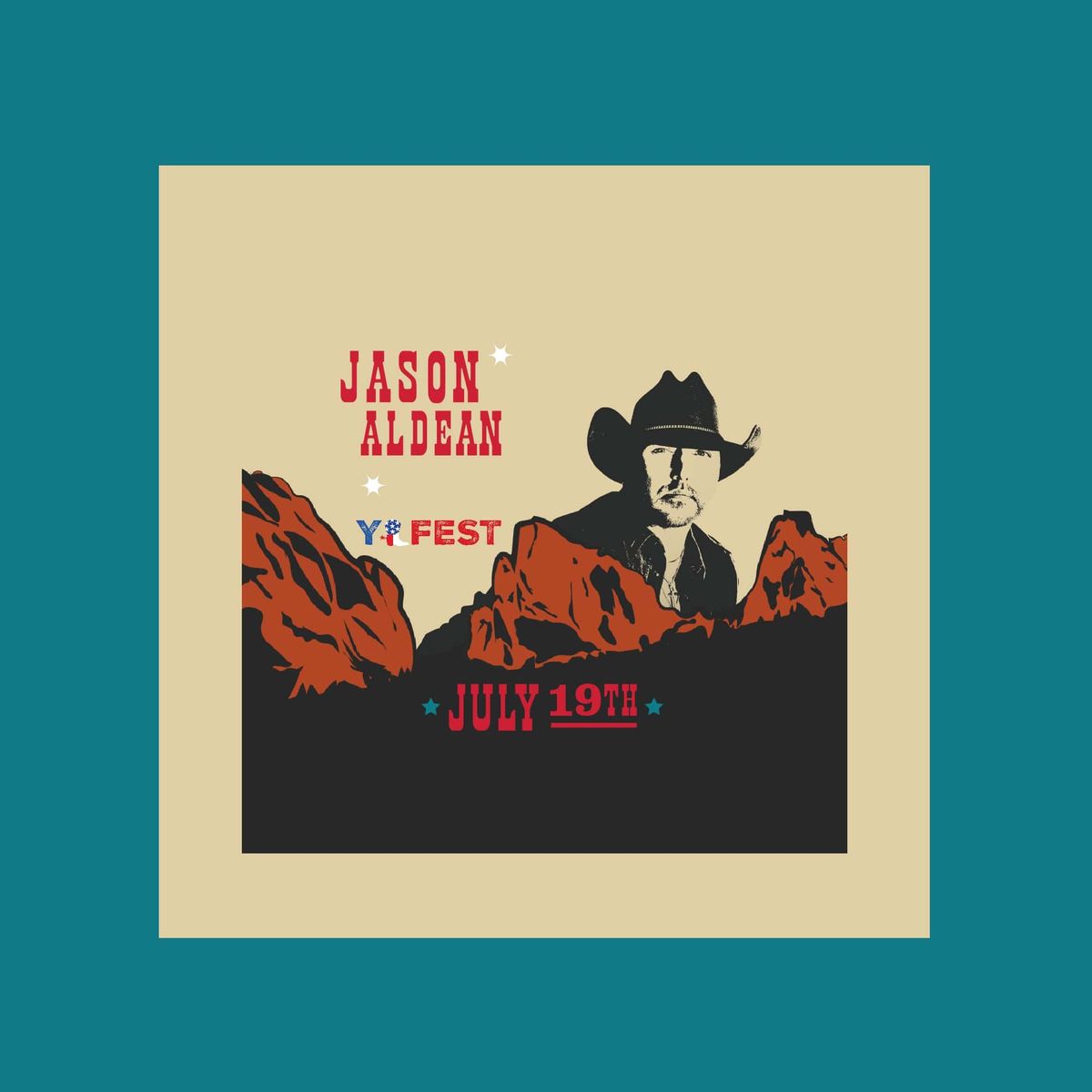Jason Aldean with Chase Matthew, Mackenzie Carpenter and Dee Jay Silver