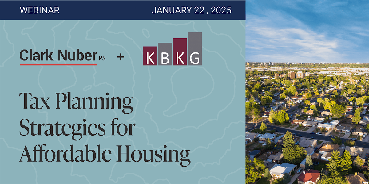 Tax Planning Strategies for Affordable Housing