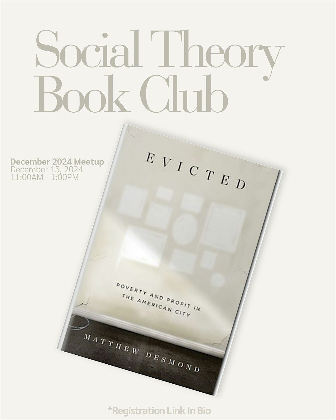 December 2024 Social Theory Book Club