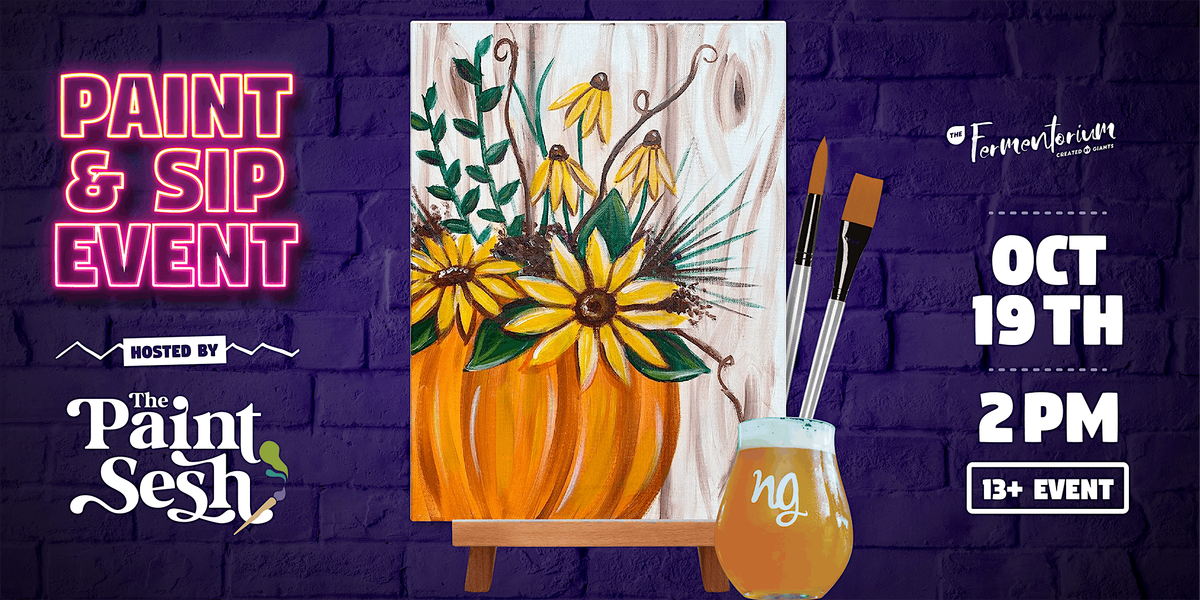 \u201cPumpkin Blooms\u201d Falltime Paint & Sip Painting Event in Cincinnati, OH