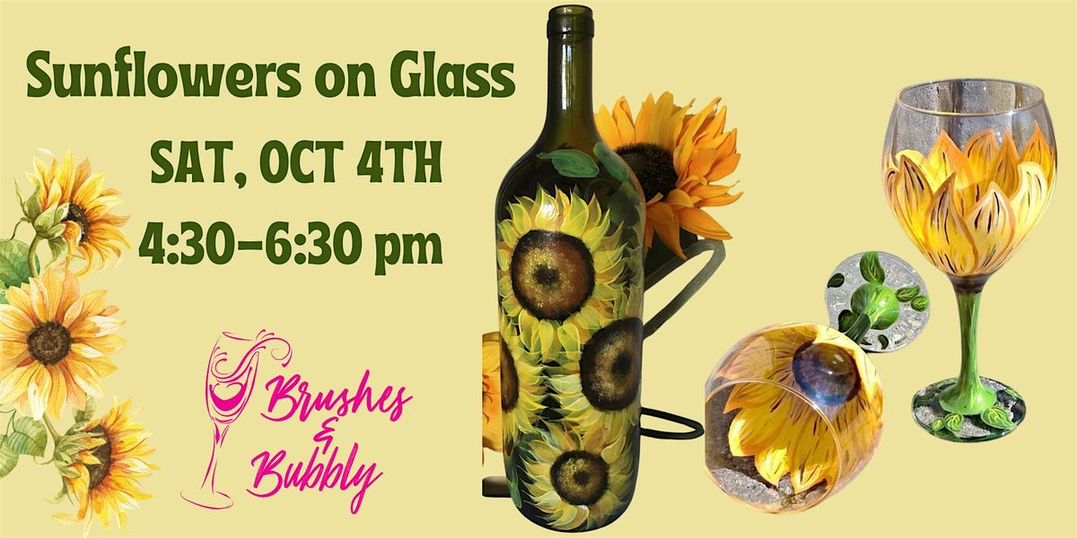 Sunflower Glass Painting