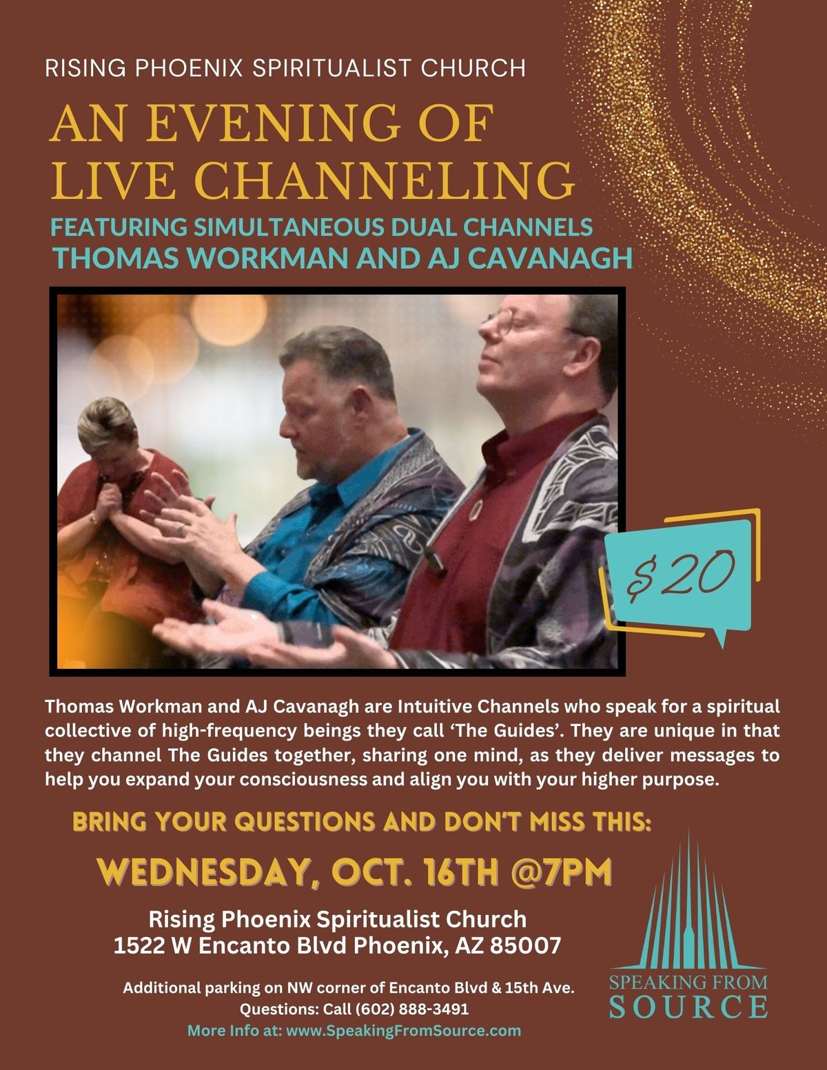 An Evening of Live Channeling with Thomas Workman & AJ Cavanagh