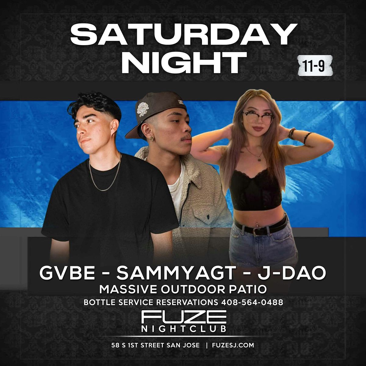 SATURDAY NOVEMBER 9TH GVBE-SAMMY AGT-J-DAO