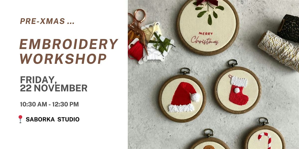 Festive Embroidery Workshop