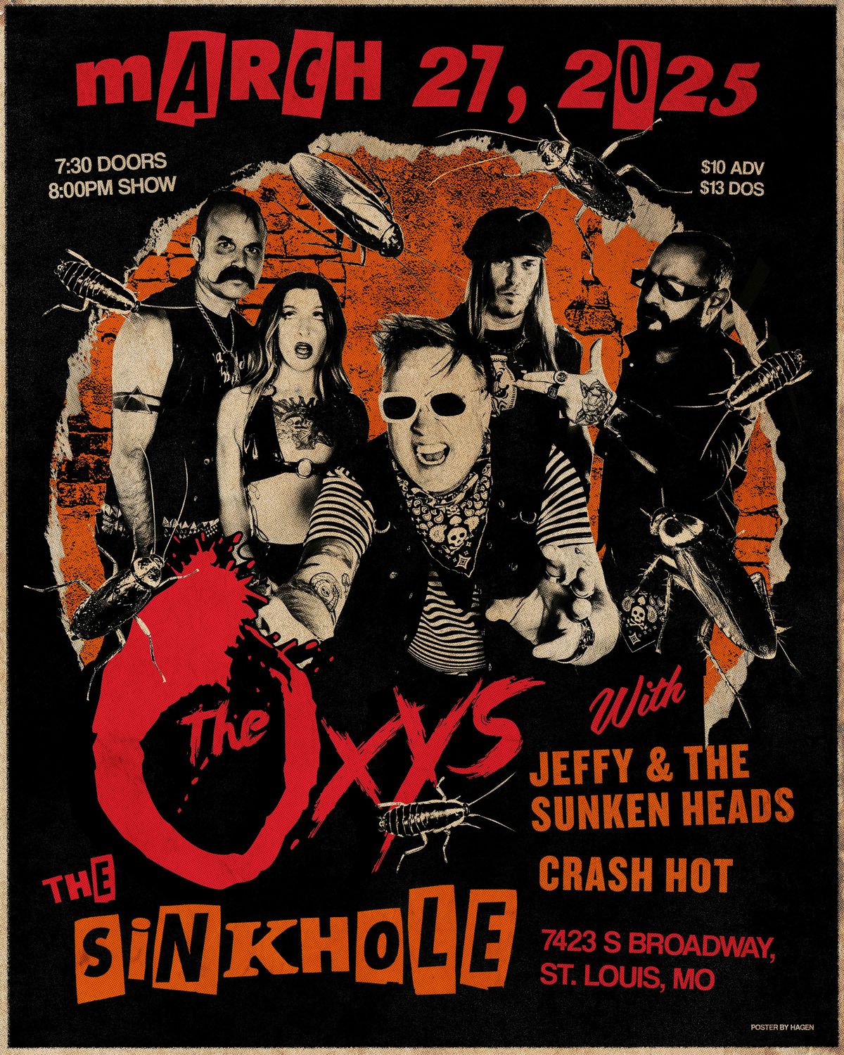 The Oxys w\/ Jeffy & the Sunken Heads, Crash Hot