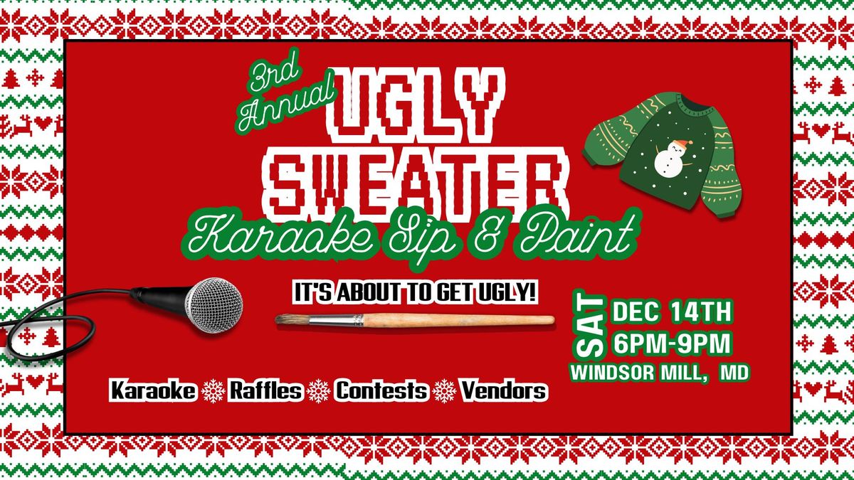 Ugly Sweater Karaoke Sip & Paint