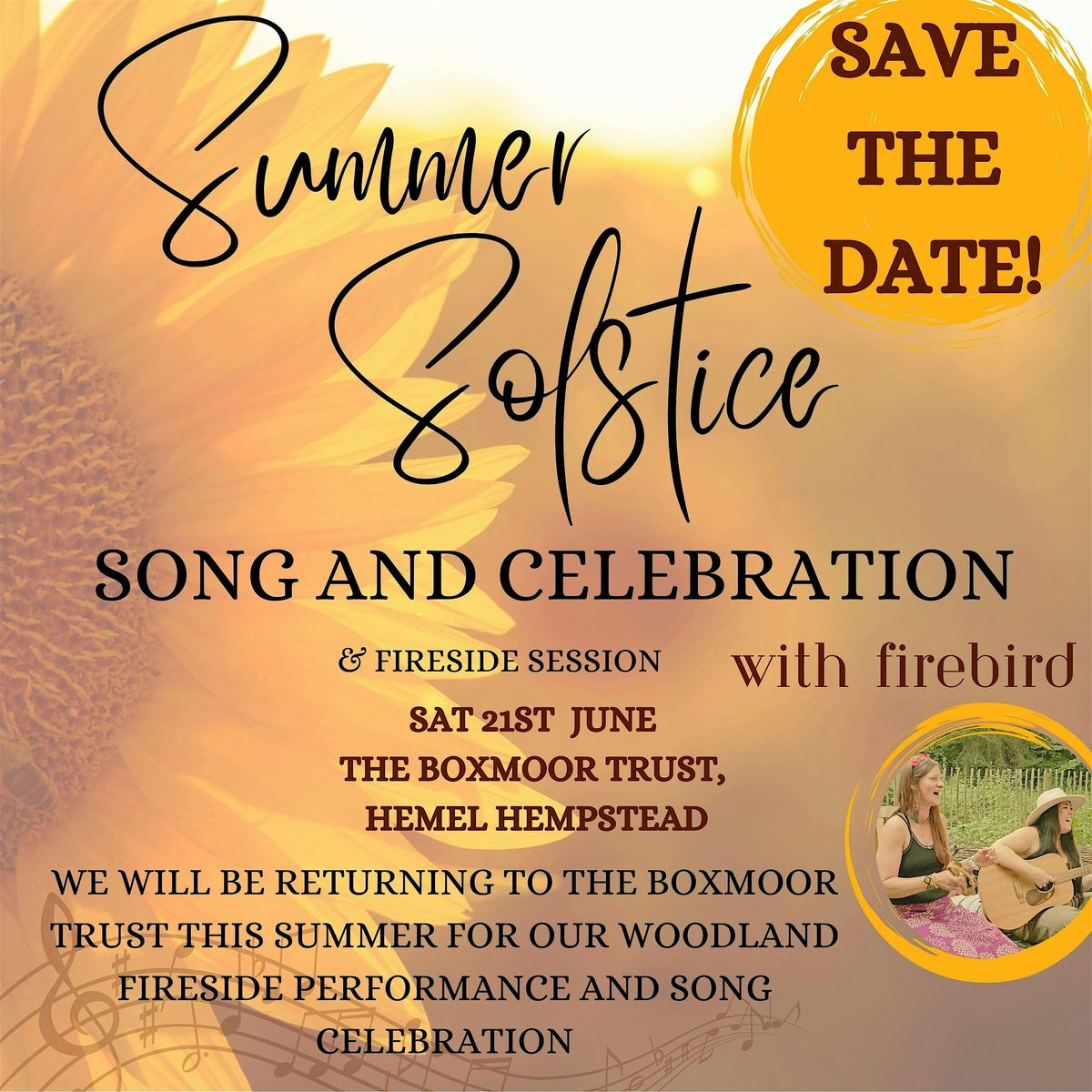 Summer Solstice  Song and Celebration + Fireside Session