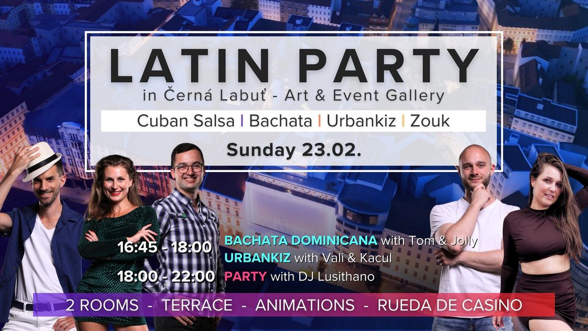 Latin Party in \u010cern\u00e1 Labu\u0165 I Salsa-Bachata-Zouk-UrbanKiz I February