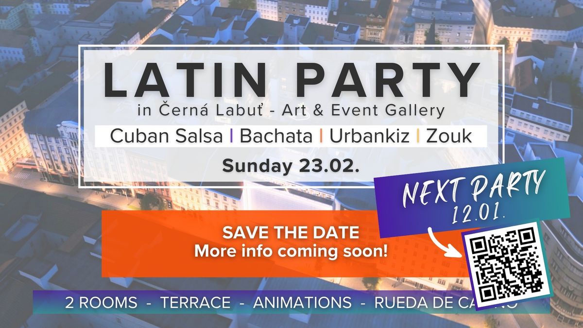 Latin Party in \u010cern\u00e1 Labu\u0165 I Salsa-Bachata-Zouk-UrbanKiz I February 2025