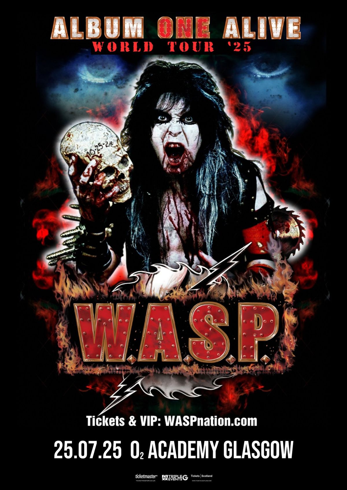 W.A.S.P. Album One Alive 2025 | Glasgow