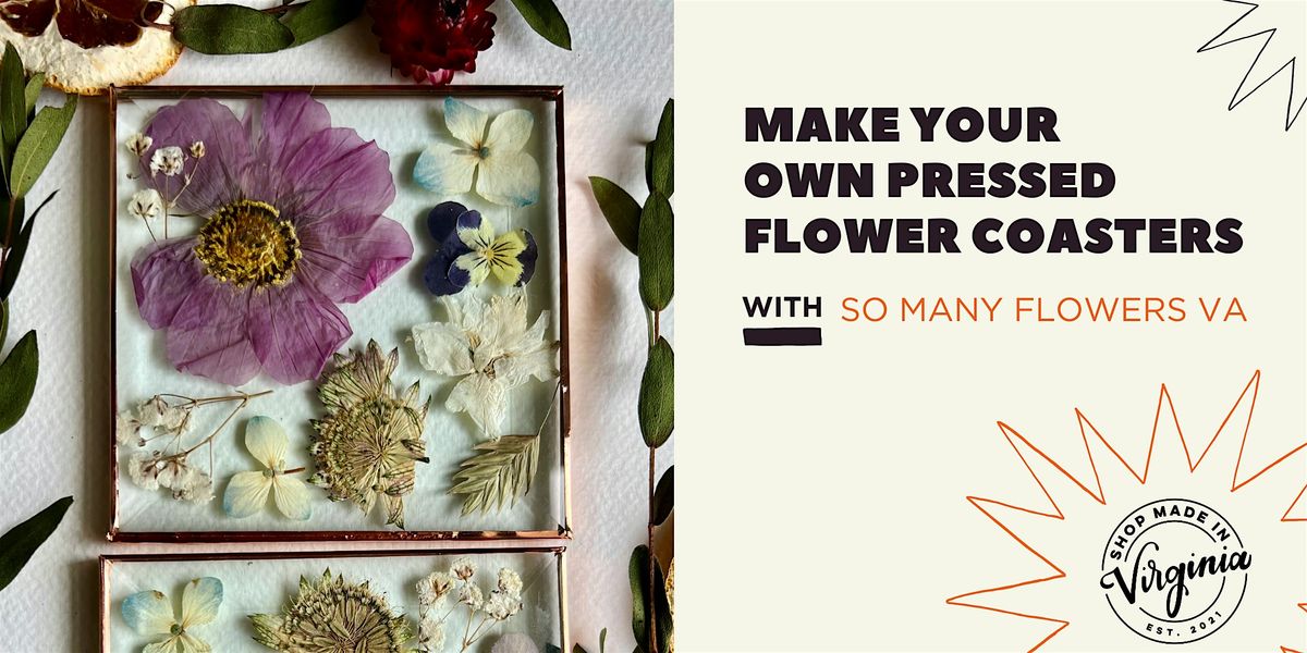 Make Your Own Pressed Flower Coasters w\/ So Many Flowers