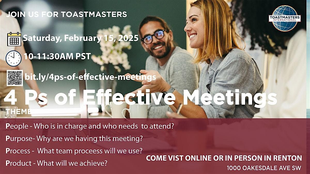 4 Ps of Effective Meetings