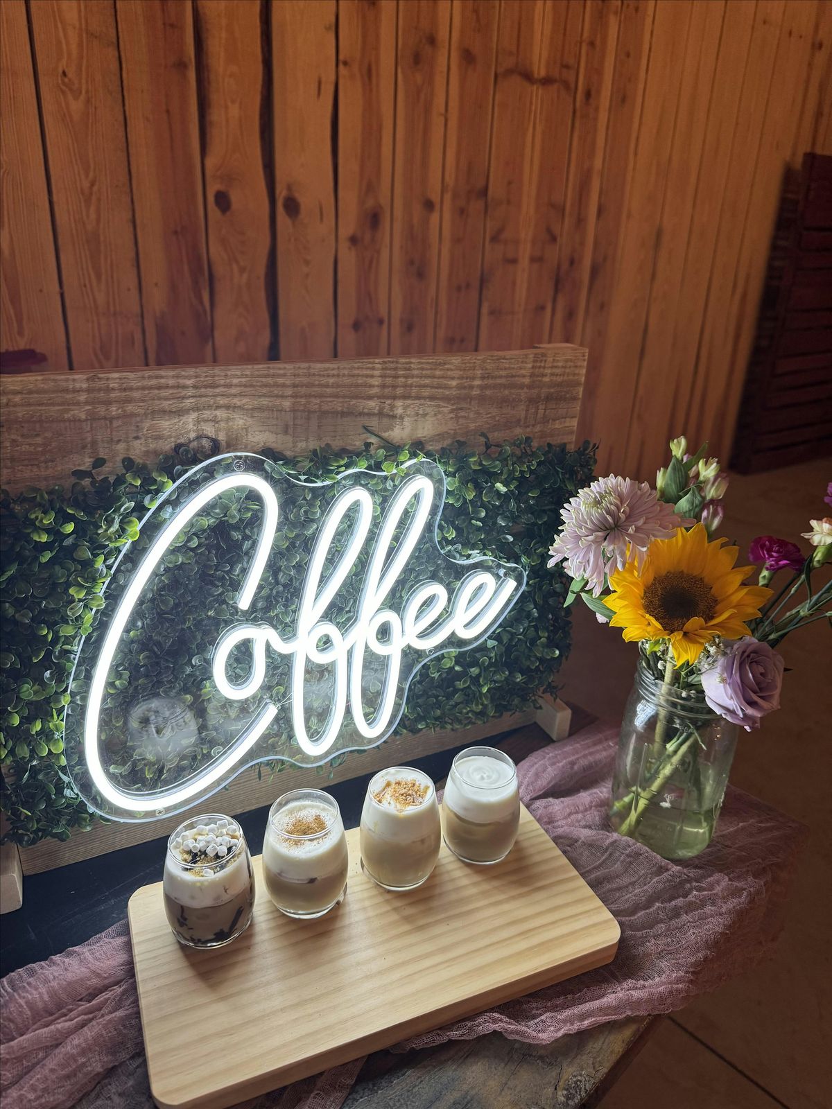 Christmas Coffee Flight on the Farm