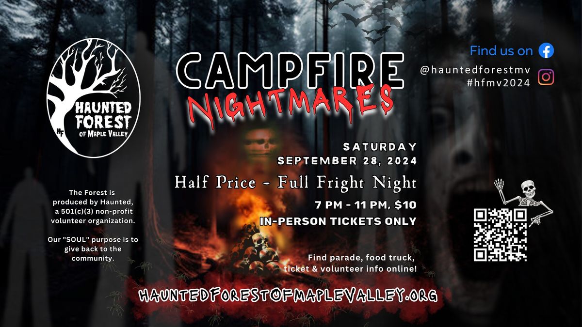 Haunted Forest of Maple Valley: HALF PRICE-FULL FRIGHT Opening