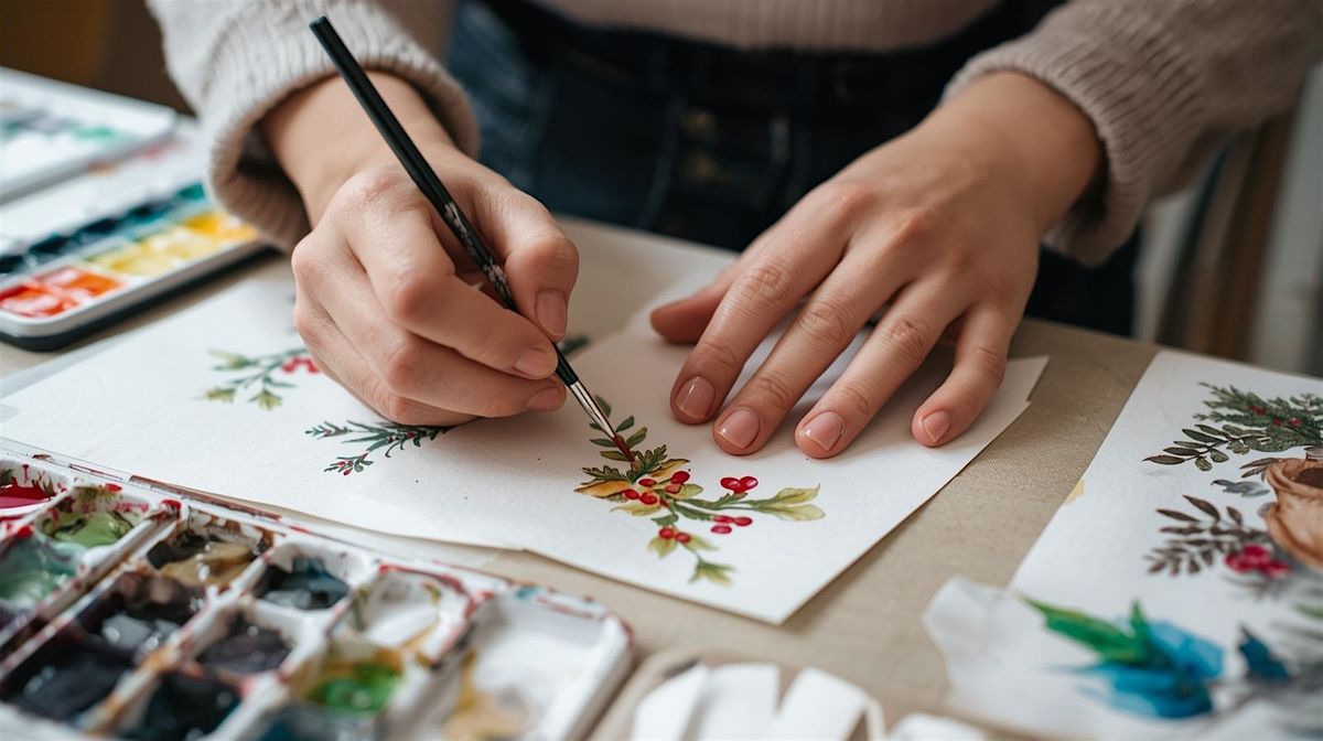Watercolor Workshop- How to Paint Your Own Holiday Card!